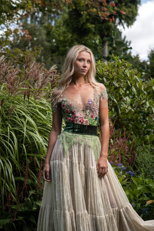 Herbarium dress, Floral inspiration, Sylvie Facon