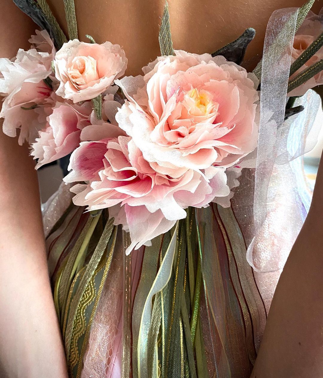 Robe pivoine, Inspiration florale, Sylvie Facon
