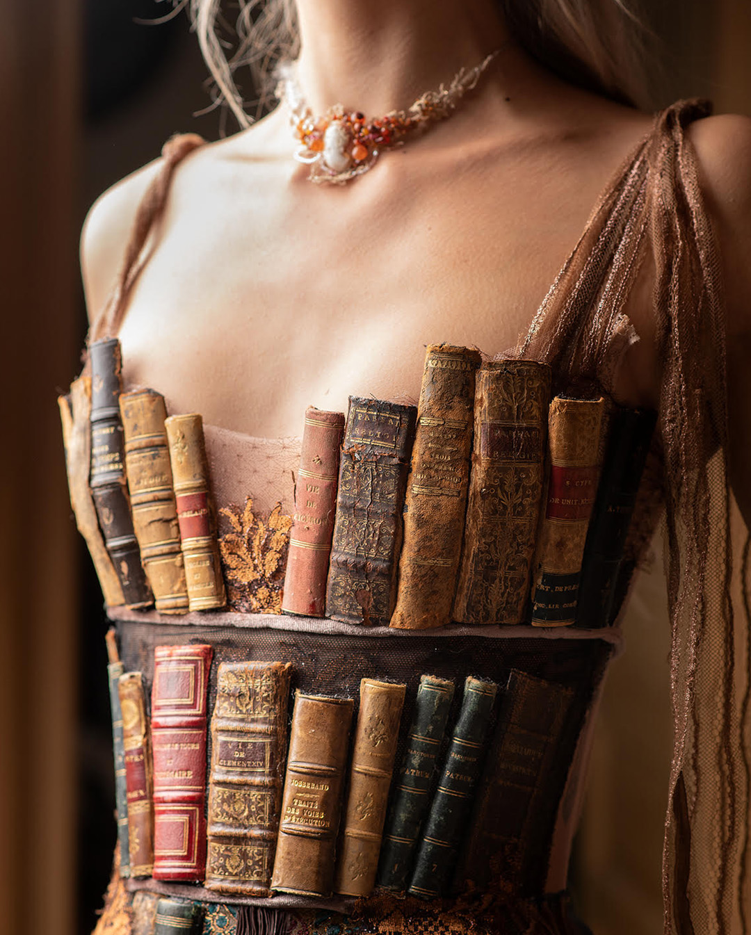 Robes livre, Sylvie Facon, "La bibliothèque"